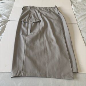 ASOS Utility Wrap Midi Skirt Pencil Asymmetrical Gray NWT Size 8